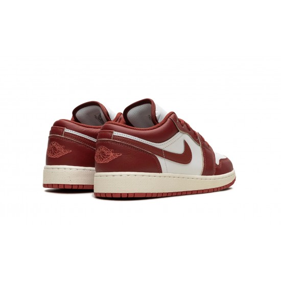 Nike Air Jordan 1 NZ Low GradeSchool DUNE RED FJ3465-160 Footwear