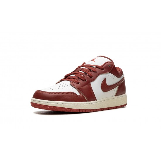 Nike Air Jordan 1 NZ Low GradeSchool DUNE RED FJ3465-160 Footwear