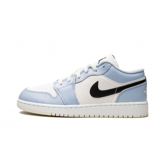 Nike Air Jordan 1 NZ Low GradeSchool Ice Blue 554723-401 Footwear