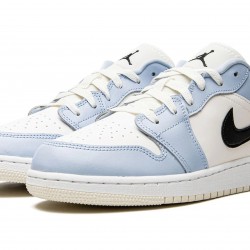 Nike Air Jordan 1 NZ Low GradeSchool Ice Blue 554723-401 Footwear