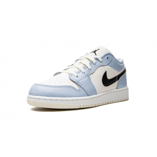 Nike Air Jordan 1 NZ Low GradeSchool Ice Blue 554723-401 Footwear