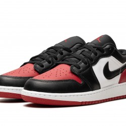 Nike Air Jordan 1 NZ Low GradeSchool Bred Toe 553560-161 Footwear