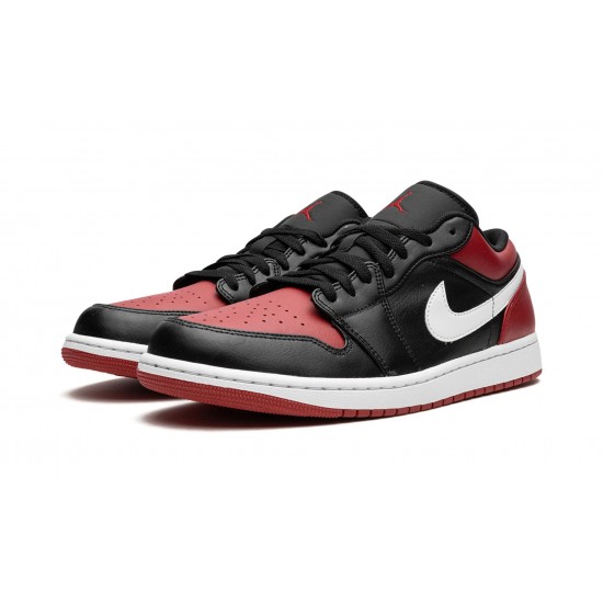 Nike Air Jordan 1 NZ Low Mens Herren Alternate Bred Toe 553558-066 Footwear