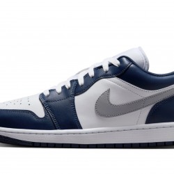 Nike Air Jordan 1 NZ Low Mens Midnight Navy 553558-141 Footwear