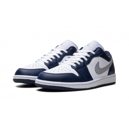 Nike Air Jordan 1 NZ Low Mens Midnight Navy 553558-141 Footwear