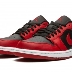 Nike Air Jordan 1 NZ Low Mens Reverse Bred 553558-606 Footwear