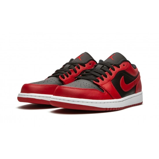 Nike Air Jordan 1 NZ Low Mens Reverse Bred 553558-606 Footwear