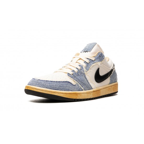 Nike Air Jordan 1 NZ Low Mens SE Sashiko Denim FN7670-493 Footwear