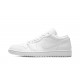 Nike Air Jordan 1 NZ Low Mens Triple White 553558-136 Footwear