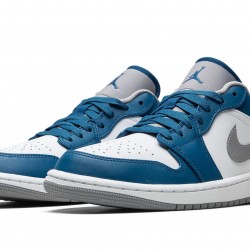 Nike Air Jordan 1 NZ Low Mens True Blue 553558-412 Footwear