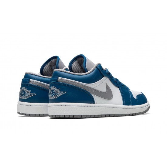 Nike Air Jordan 1 NZ Low Mens True Blue 553558-412 Footwear