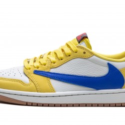 Nike Air Jordan 1 NZ Low Women Travis Scott - Canary DZ4137-700 Footwear 