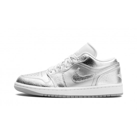 Nike Air Jordan 1 NZ Low Womens Metallic Silver FN5030-001 Footwear