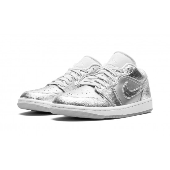 Nike Air Jordan 1 NZ Low Womens Metallic Silver FN5030-001 Footwear