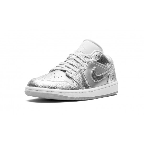 Nike Air Jordan 1 NZ Low Womens Metallic Silver FN5030-001 Footwear