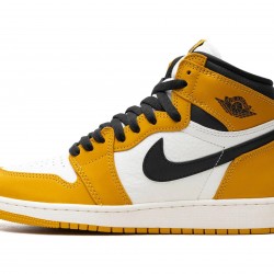 Nike Air Jordan 1 NZ High GradeSchool Yellow Ochre Black FD1437-701 Footwear