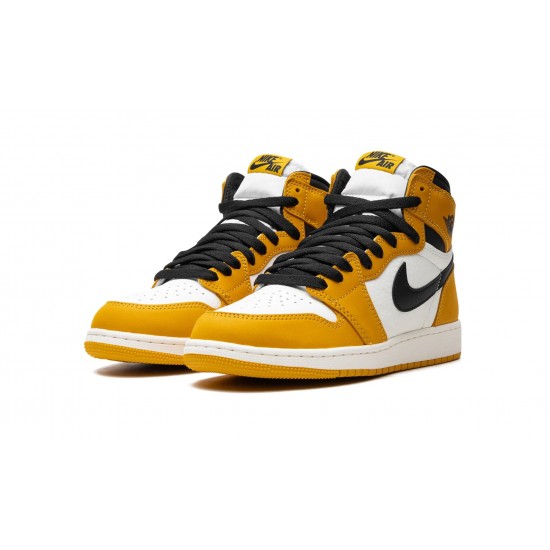 Nike Air Jordan 1 NZ High GradeSchool Yellow Ochre Black FD1437-701 Footwear