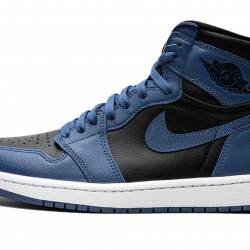 Nike Air Jordan 1 NZ High Mens OG Dark Marina Blue 555088-404 Footwear