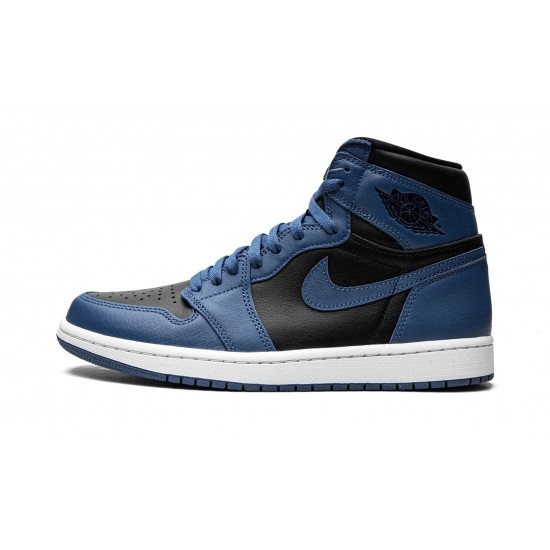 Nike Air Jordan 1 NZ High Mens OG Dark Marina Blue 555088-404 Footwear