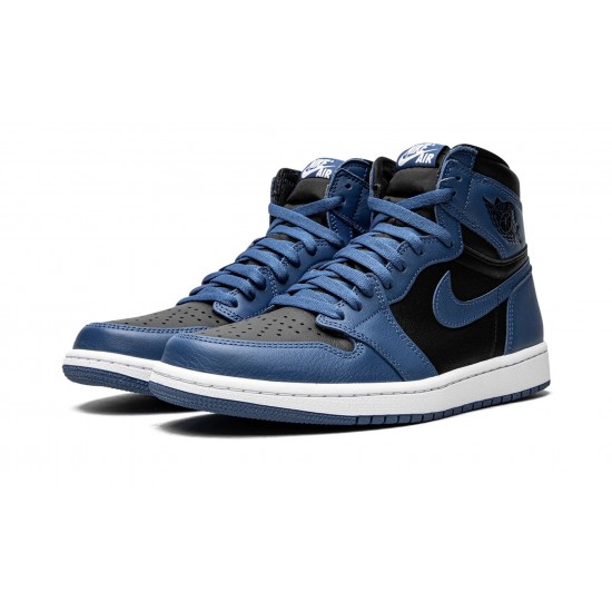 Nike Air Jordan 1 NZ High Mens OG Dark Marina Blue 555088-404 Footwear