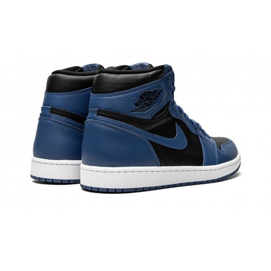 Nike Air Jordan 1 NZ High Mens OG Dark Marina Blue 555088-404 Footwear