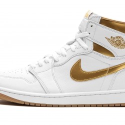 Nike Air Jordan 1 NZ High Womens Metallic Gold FD2596-107 Footwear