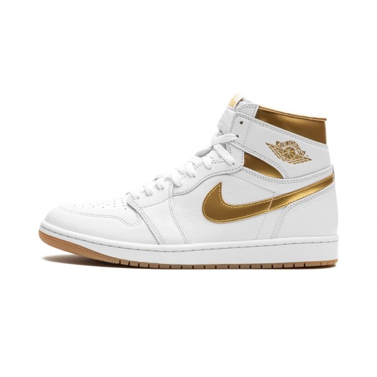 Nike Air Jordan 1 NZ High Womens Metallic Gold FD2596-107 Footwear