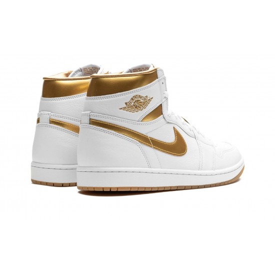 Nike Air Jordan 1 NZ High Womens Metallic Gold FD2596-107 Footwear