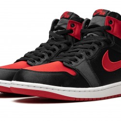 Nike Air Jordan 1 NZ High Womens Satin Bred FD4810-061 Footwear