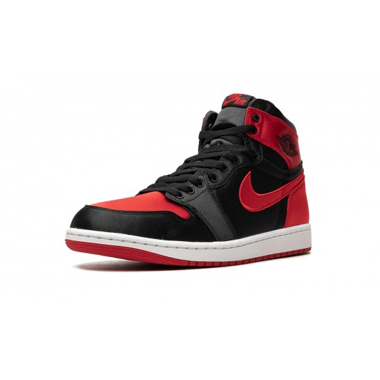 Nike Air Jordan 1 NZ High Womens Satin Bred FD4810-061 Footwear