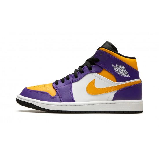 Nike Air Jordan 1 NZ Mid Mens Lakers DQ8426-517 Footwear