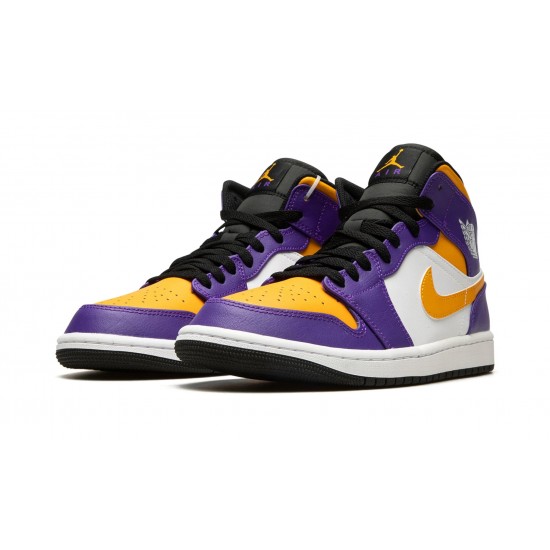 Nike Air Jordan 1 NZ Mid Mens Lakers DQ8426-517 Footwear