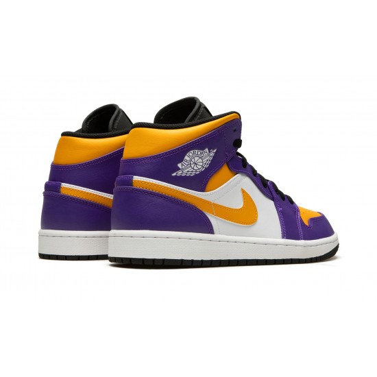 Nike Air Jordan 1 NZ Mid Mens Lakers DQ8426-517 Footwear