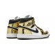 Nike Air Jordan 1 NZ Mid Mens Metallic Gold Dc1419-700 Footwear