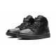 Nike Air Jordan 1 NZ Mid Mens Triple Black 554724-093 Footwear