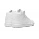 Nike Air Jordan 1 NZ Mid Mens Triple White 554724-136 Footwear