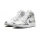 Nike Air Jordan 1 NZ Mid Womens SE Metallic Silver FN5031-100 Footwear