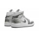 Nike Air Jordan 1 NZ Mid Womens SE Metallic Silver FN5031-100 Footwear