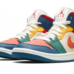 Nike Air Jordan 1 NZ Mid Womens SE Multi-Color DN3738-400 Footwear