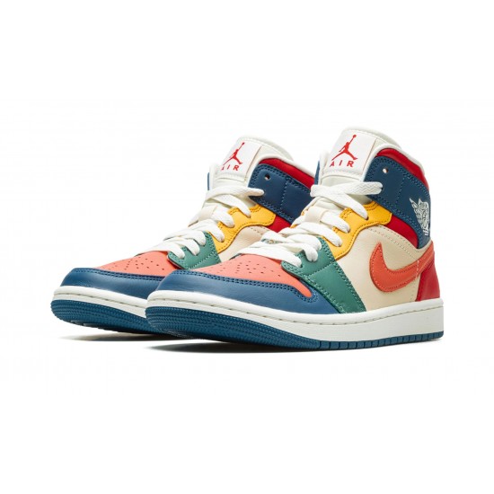 Nike Air Jordan 1 NZ Mid Womens SE Multi-Color DN3738-400 Footwear