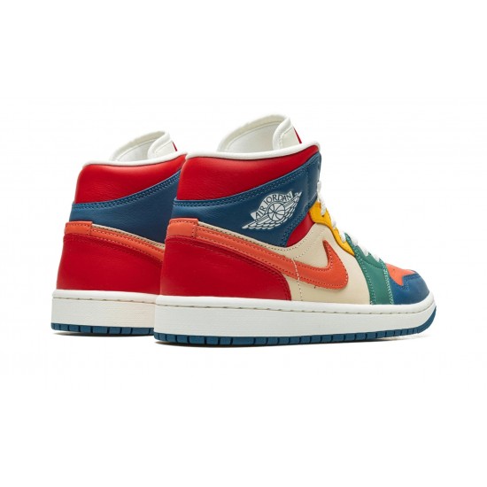 Nike Air Jordan 1 NZ Mid Womens SE Multi-Color DN3738-400 Footwear