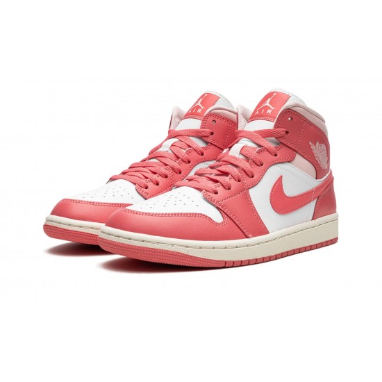 Nike Air Jordan 1 NZ Mid Womens Strawberries And Cream BQ6472 186 Footwear