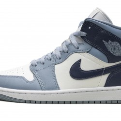 Nike Air Jordan 1 NZ Mid Womens Two-Tone Blue BQ6472-140 Footwear