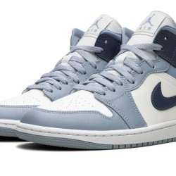 Nike Air Jordan 1 NZ Mid Womens Two-Tone Blue BQ6472-140 Footwear