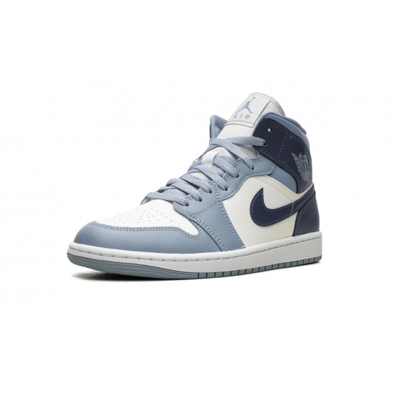 Nike Air Jordan 1 NZ Mid Womens Two-Tone Blue BQ6472-140 Footwear