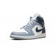 Nike Air Jordan 1 NZ Mid Womens Two-Tone Blue BQ6472-140 Footwear