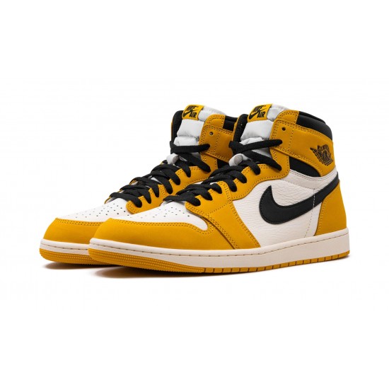 Nike Air Jordan 1 NZ Retro High Mens OG Yellow Ochre DZ5485-701 Footwear