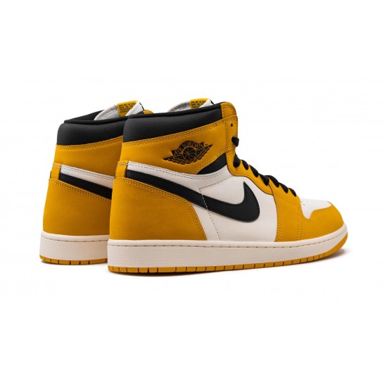 Nike Air Jordan 1 NZ Retro High Mens OG Yellow Ochre DZ5485-701 Footwear