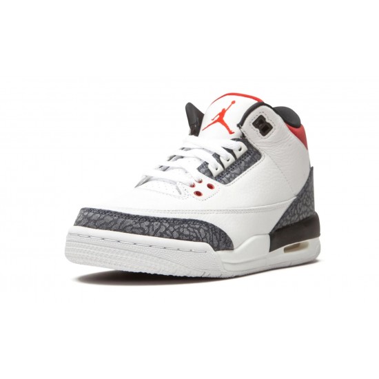 Nike Air Jordan 3 NZ GradeSchool  Retro Denim CZ6634-100 Footwear