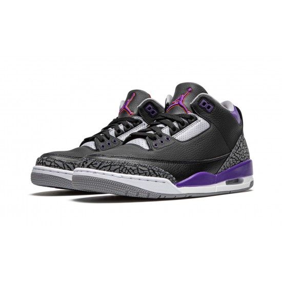 Nike Air Jordan 3 NZ Mens Retro Court Purple CT8532-050 Footwear